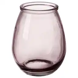 IKEA Vaas van gerecycled glas, grijs, afgerond, met luchtbellen, stabiele basis aanbieding