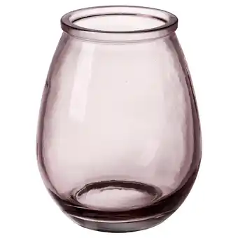 IKEA Vaas van gerecycled glas, grijs, afgerond, met luchtbellen, stabiele basis aanbieding
