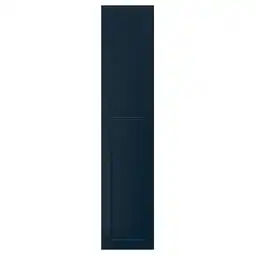 IKEA Grimo, donkerblauwe, rechthoekige kastdeur met twee klassieke panelen, eenvoudig kader aanbieding