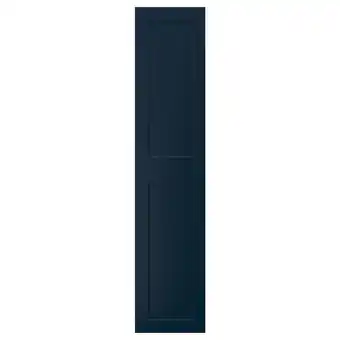 IKEA Grimo, donkerblauwe, rechthoekige kastdeur met twee klassieke panelen, eenvoudig kader aanbieding