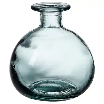 IKEA Myrmosaik vaas: turkoois gerecycled glas, ronde bolvorm, eenvoudig ontwerp aanbieding