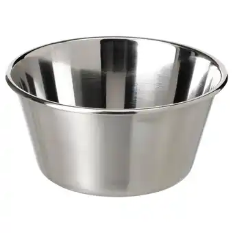 IKEA Metalen zilveren schaal, rond, reflecterend oppervlak, gladde rand aanbieding