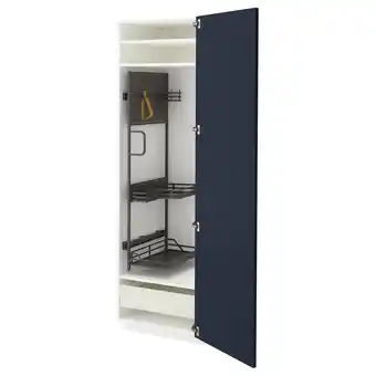 IKEA Grijze metod keukenkast met verstelbare planken en uittrekbare lade, modern design aanbieding