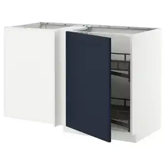 IKEA Wit keukenblok met blauwe deur, open lade modern design aanbieding