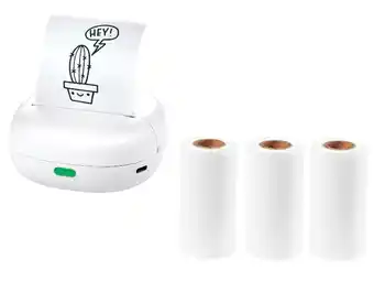 Lidl SILVERCREST Mini printer met 3 rollen printpapier aanbieding
