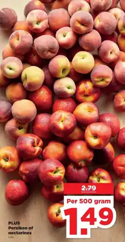 PLUS PLUS Perziken of nectarines aanbieding