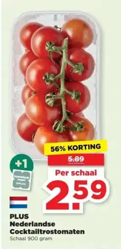 PLUS PLUS Nederlandse Cocktailtrostomaten aanbieding