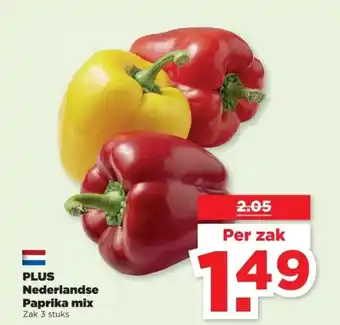 PLUS PLUS Nederlandse Paprika mix aanbieding