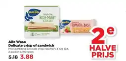 PLUS Alle Wasa Delicate crisp of sandwich aanbieding