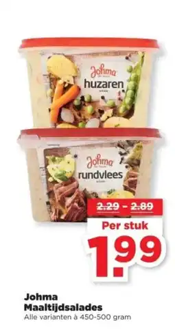 PLUS Johma Maaltijdsalades aanbieding