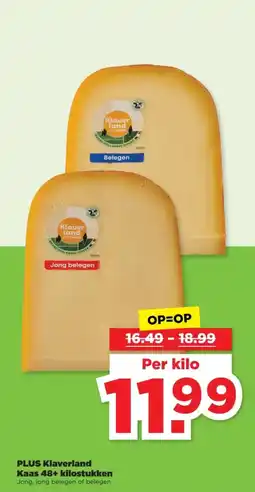 PLUS PLUS Klaverland Kaas 48+ kilostukken aanbieding