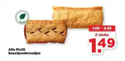 PLUS Alle PLUS Saucijzenbroodjes aanbieding