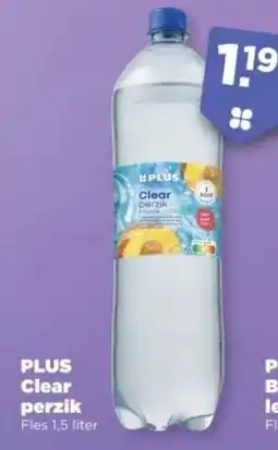 PLUS PLUS Clear perzik hock aanbieding