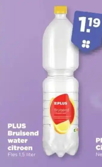 PLUS PLUS Bruisend water citroen aanbieding