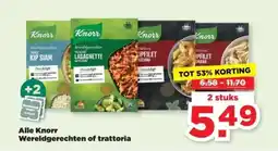 PLUS Alle Knorr Wereldgerechten of trattoria aanbieding