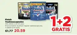 PLUS Finish Vaatwascapsules aanbieding