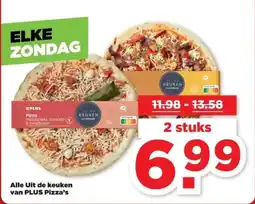 PLUS Alle Uit de keuken van PLUS Pizza's aanbieding
