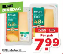 PLUS PLUS Goudse kaas 48+ aanbieding