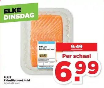 PLUS PLUS Zalmfilet met huid aanbieding