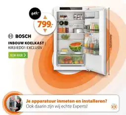 Expert BOSCH INBOUW KOELKAST aanbieding