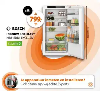 Expert BOSCH INBOUW KOELKAST aanbieding