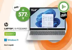 Expert HP LAPTOP 15-FC0230ND aanbieding