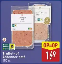 ALDI Truffel of Ardenner paté aanbieding