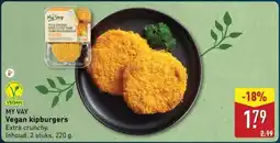 ALDI My vay Vegan kipburgers aanbieding