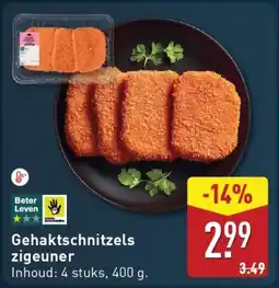 ALDI Gehaktschnitzels zigeuner aanbieding