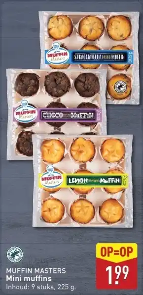 ALDI MUFFIN Masters Mini muffins aanbieding
