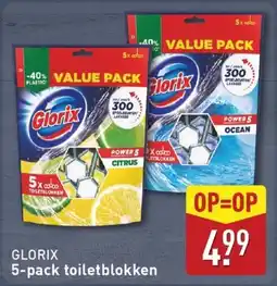 ALDI Glorix 5-pack toiletblokken aanbieding