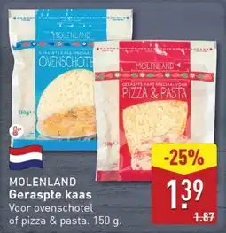 ALDI MOLENLAND Geraspte kaas aanbieding