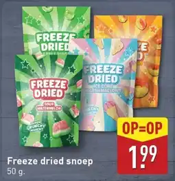 ALDI Freeze dried snoep aanbieding