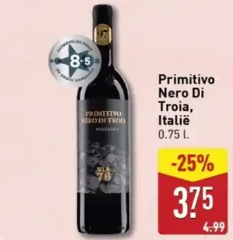 ALDI Primitivo Nero Di Troia, Italië aanbieding