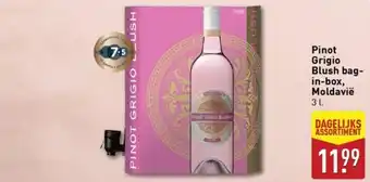 ALDI Pinot Grigio Blush bag- in-box, Moldavië aanbieding