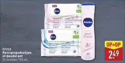 ALDI NIVEA Reinigingsdoekjes of deodorant aanbieding