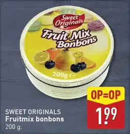 ALDI Sweet Originals Fruitmix bonbons aanbieding