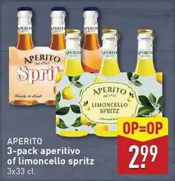 ALDI APERITO 3-pack aperitivo of limoncello spritz aanbieding