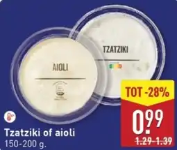 ALDI Tzatziki of aioli aanbieding