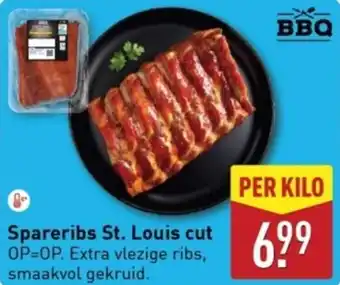 ALDI Spareribs St. Louis cut aanbieding