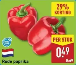ALDI Rode paprika aanbieding