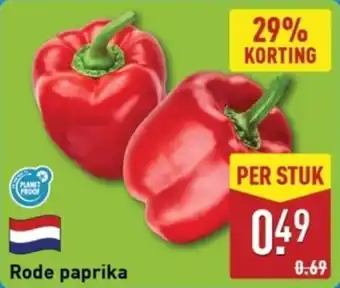 ALDI Rode paprika aanbieding