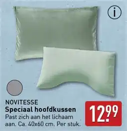 ALDI Novitesse Speciaal hoofdkussen aanbieding