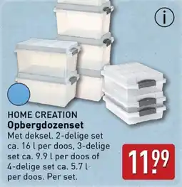 ALDI Home creation Opbergdozenset aanbieding