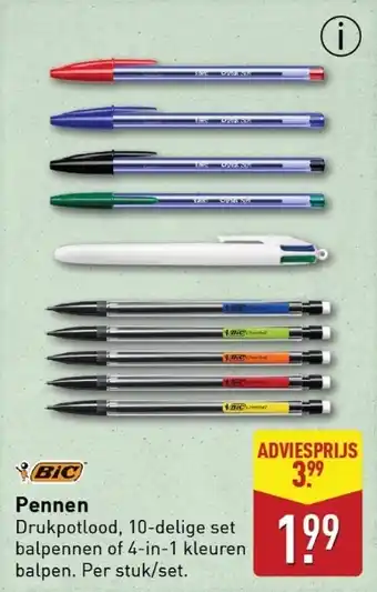 ALDI BIC Pennen aanbieding