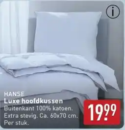 ALDI Hanse Luxe hoofdkussen aanbieding