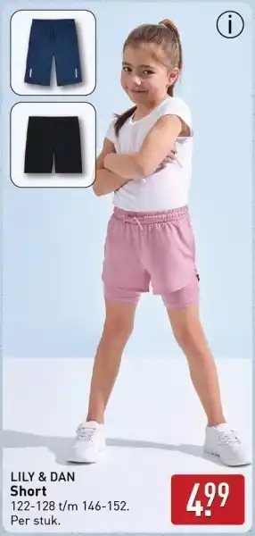 ALDI Lily & dan short aanbieding