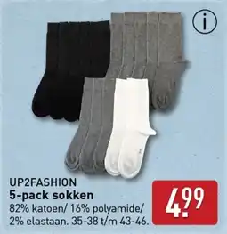 ALDI Up2fashion 5-pack sokken aanbieding