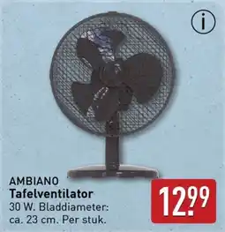 ALDI Ambiano Tafelventilator aanbieding