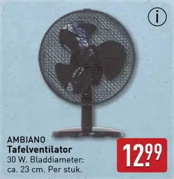 ALDI Ambiano Tafelventilator aanbieding